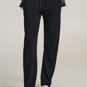 American Tall Open-Bottom Tall Men's Pajama Pants in Black Size LL / Semi Tall /